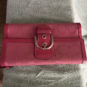 Pink Coach Wallet